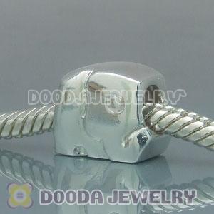 Solid Sterling Silver Charm Jewelry Elephant Beads and Charms