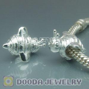 Solid Sterling Silver Charm Jewelry Bee Beads and Charms