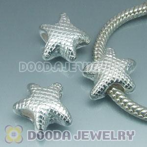 Solid Sterling Silver European Style Starfish Beads and Charms