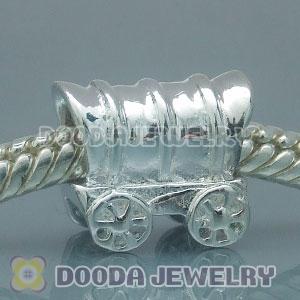 Solid Sterling Silver Charm Jewelry Train Beads and Charms
