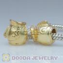 Gold Plated Charm Jewelry Silver Fish Beads