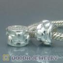 Solid Sterling Silver Charm Jewelry Embossment Loves Beads and Charms