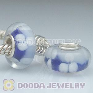 925 sterling silver single core Charm Jewelry glass beads