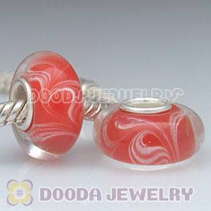 925 sterling silver single core Charm Jewelry glass beads