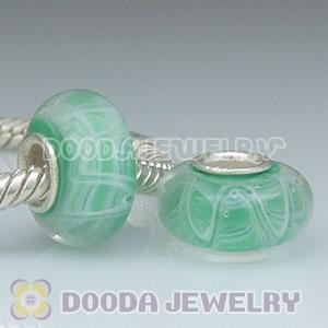 925 sterling silver single core Charm Jewelry glass beads