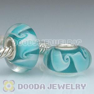 925 sterling silver single core Charm Jewelry glass beads