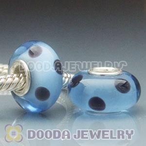 925 sterling silver single core Charm Jewelry glass beads