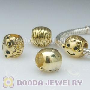 Gold Plated Boy European Style S925 Silver Beads