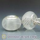925 sterling silver double cores Charm Jewelry italian murano glass beads