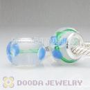 925 sterling silver double cores Charm Jewelry italian murano glass beads
