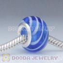 925 sterling silver double cores Charm Jewelry italian murano glass beads