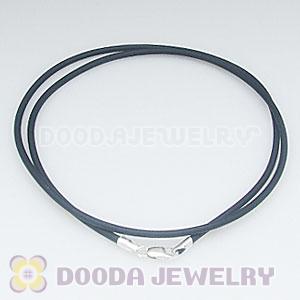 45cm Charm Jewelry PU Necklace with sterling silver clasp