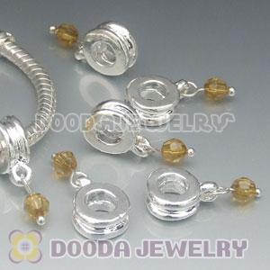 Wholesale European style silver plated beads and charms