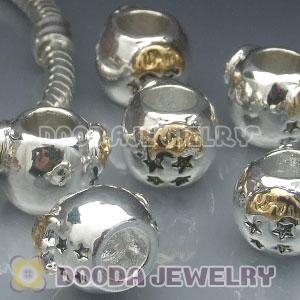 Wholesale European style silver plated beads and charms