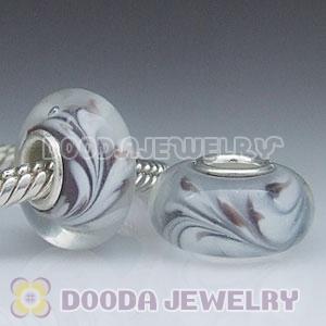 925 sterling silver single core Charm Jewelry glass beads