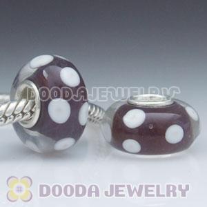 925 sterling silver single core Charm Jewelry glass beads