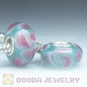 925 sterling silver single core Charm Jewelry glass beads