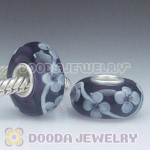 925 sterling silver single core Charm Jewelry glass beads