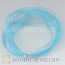 42cm Charm Jewelry Blue Silk Necklace with sterling silver clasp