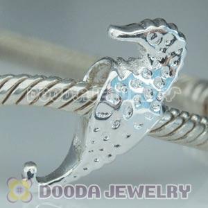 925 Silver European Style Sea Horse Charm Beads