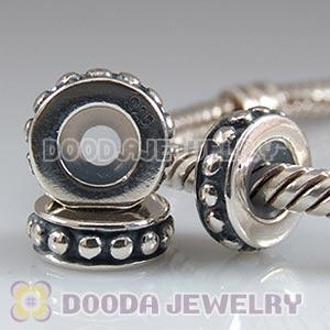 Solid Sterling Silver Stopper Beads for Charm Jewelry Bracelets