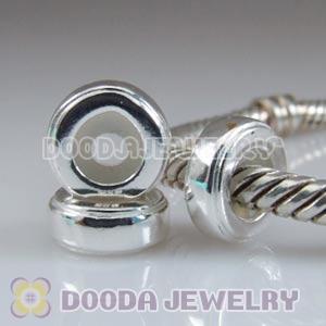 Solid Sterling Silver Stopper Beads for Charm Jewelry Bracelets