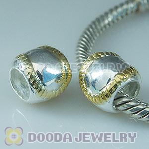 Gold Plated baseball European Style 925 Silver Beads