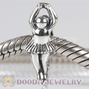 925 Sterling Silver European Style Ballet Beads with Screw Thread