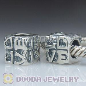 925 Sterling Silver European Style LOVE Beads