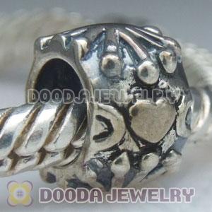 Gold Plated Love Charm Jewelry S925 Silver Beads