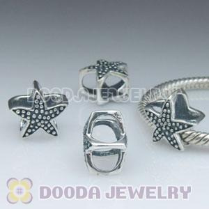925 Sterling Silver European Style Starfish Beads