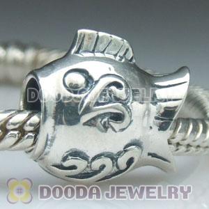 925 Sterling Silver Charm Jewelry Fish Beads