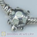 European Style Silver Beads Enamel Tortoise