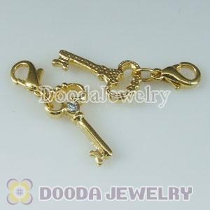 Wholesale Gold Plated Alloy Key Charms