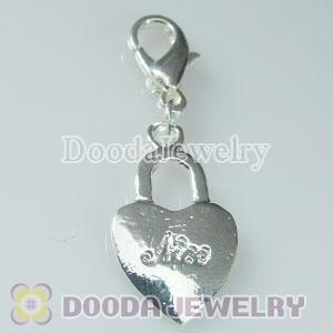 Wholesale Silver Plated Alloy Love Charms