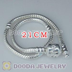 21CM Charm Jewelry silver plated bracelet with LOVE Stamped Lock