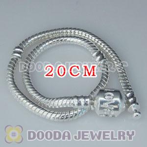20CM Charm Jewelry silver plated bracelet with LOVE Stamped Lock
