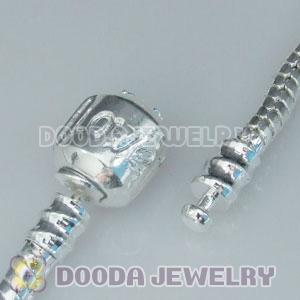 18CM European style silver plated bracelet with LOVE Stamped Lock