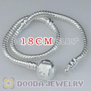 18CM Charm Jewelry silver plated bracelet with LOVE Stamped Lock