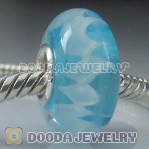925 sterling silver single core Charm Jewelry glass beads
