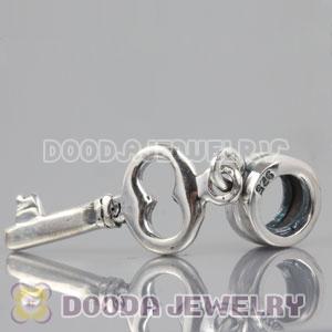 S925 Sterling Silver European Charms with Screw Dangle Key