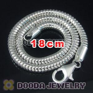 18cm Charm Jewelry Silver Bracelet with lobster clasp