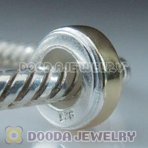 Solid Sterling Silver Charm Jewelry Stopper Beads