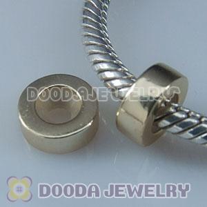 Solid Sterling Silver European Style Stopper Beads