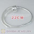 22CM Charm Jewelry silver plated bracelet without stamped Lock