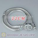 22CM Charm Jewelry silver plated bracelet with LOVE Stamped Lock