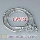 19CM Charm Jewelry silver plated bracelet with LOVE Stamped Lock