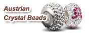 European Beads Crystal Screw Beads