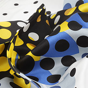 The detailed picture of silk square scarf