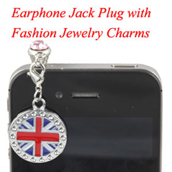 Earphone Jack Plug With Charms Jewelry